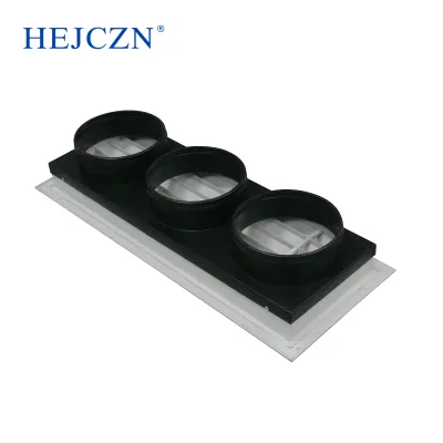 Factory Price HVAC Hot Sale 304 Stainless Steel Ceiling Mounted Fixed Return air Outlet with Black Hood