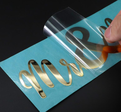 Custom 3d metal logo stickers decals, metal transfer stickers
