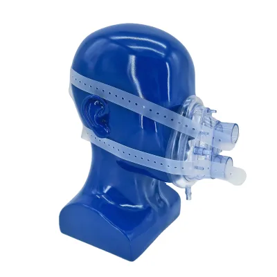 Medical Grade Disposable Eco-Friendly Surgical CPAP/NIV Mask Adjustable PEEP Valve Soft Silicone Headgear Strap Universal Sizes
