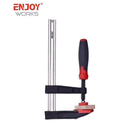 American Type Woodworking Tools Clamp Double-color Injection Handle Carpenter F Clamp