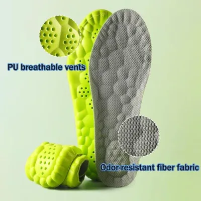 Height Increase 4D Cloud Soft Memory Foam Insoles for Men/Women-Achilles Tendonitis & Heel Pain Relief (Green 2.5CM All Seasons)