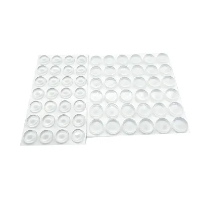 Liquid Silicone Rubber Bumper Pads Wear-resistant Quiet Non-slip Self-adhesive Transparent Gel Beads for Cabinet Doors Cupboards