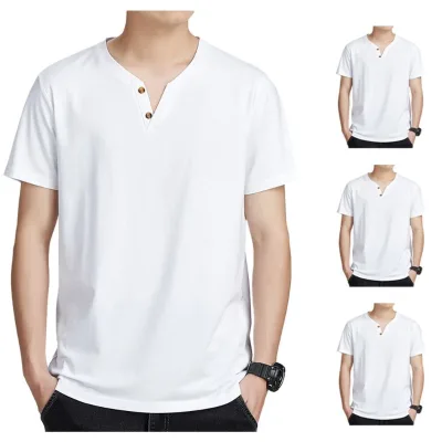 Summer Solid-color Button-down Short-sleeved Sports Fitness Casual Breathable Short-sleeved Shirt