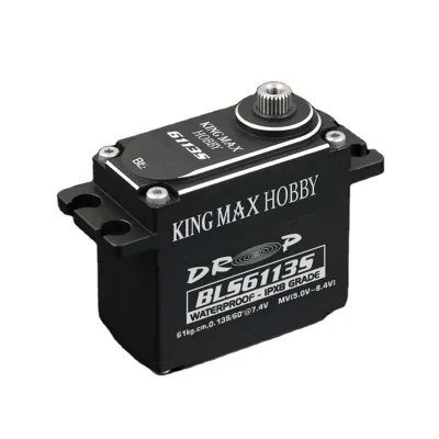 Kingmax BLS6113S Waterproof Diving Servo 61kg Industrial Brushless Waterproof Servo for Climbing Bigfoot Car Racing Servo