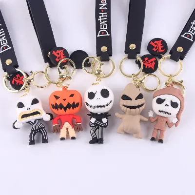 Hot Deal Halloween Pvc Keychain Pendant Custom Kawaii Bags Charm Rubber Keychains