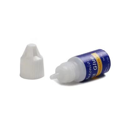 High Quality Hot Sale Cyanoacrylate 5g Decoration Nail Glue with Brush Strong Fast Drying Glue Press on Nails
