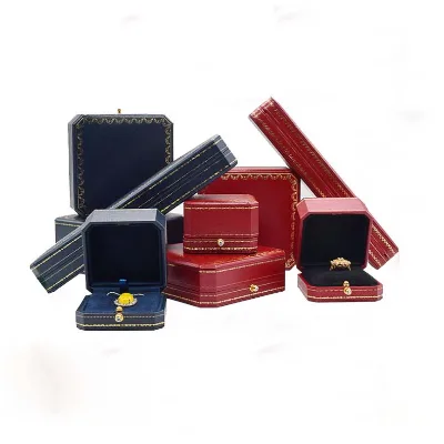 High Quality Custom logo Luxury Handmade Vintage Jewelry Box Jewelry Set Gift Packaging Box With Custom logo