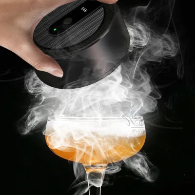 Electric Whiskey Smoker Kit USB Rechargeable Cocktail Smoker Kit Built-in Lighter No Butane Required Smoker Gift Cocktail Tools