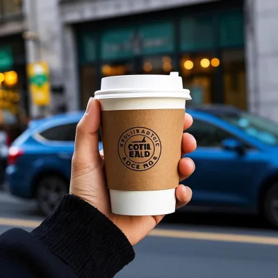 4oz 8oz 10oz 12oz 14oz 16oz 20oz 22oz Custom Logo Double Wall Disposable White Coated White Paper Coffee Cups