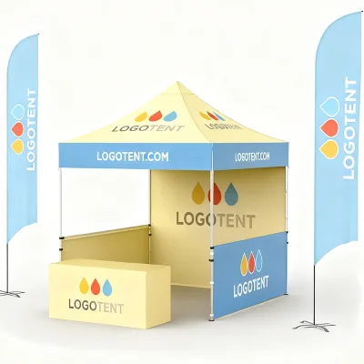 Heavy Duty Hexagonal Aluminum Waterproof Advertising Trade Show Canopy Tent-Indoor/Outdoor Use Customizable Sizes