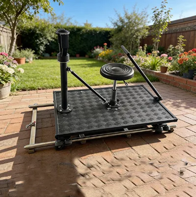 Good Quality Seat Manual Camera Rail Dolly with Poll Rod for 360 Degree Camera Tracks