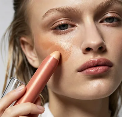 Waterproof Concealer Contour Stick Creamy Matte Full Coverage Foundation Stick Easy Blend for Daily Use