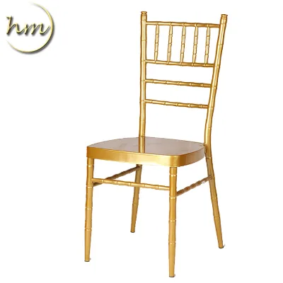 Factory Promotion Hot Sale Low Price Modern Steel Wedding Dining Chiavari Chair for Home Furniture and Park Use
