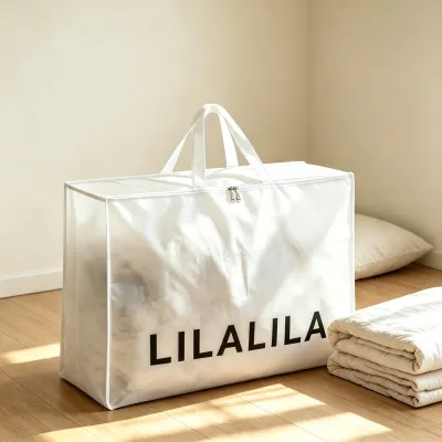 Durable Heavy Duty Non Woven Home Bedding Storage Bag Reusable Large Moving Packing Pillow Package Bag