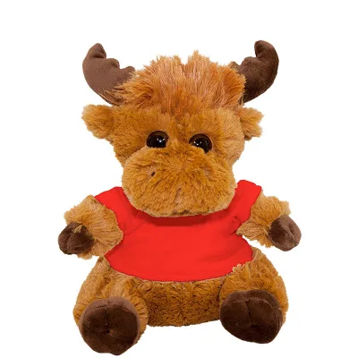 Super Soft Plush Bull T-Shirt Cute Teddy Bear Hoodie Toy Animal with Customizable Logo Kids' Gift