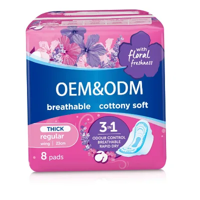 290mm Super Thin Overnight Sanitary Pads With Green Anion of Disposable Sanitary Pads