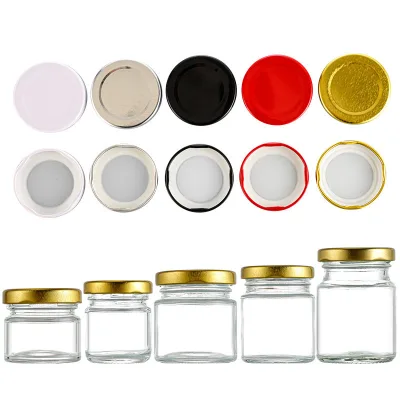 Mini Honey Glass Jar Small Glass Bottle Clean Glass Packaging Containers Factory Stock Available