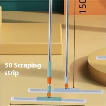 Professional Hotel Floor Scraper with Long Handle and Stainless Steel Cleaning Tool for Daily Duties and Squeegee