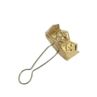 Christmas Ball Metal Cap 7mm-66mm Plated Gold and Silver Christmas Accessories Pendant Aluminum Cover Iron Cap.