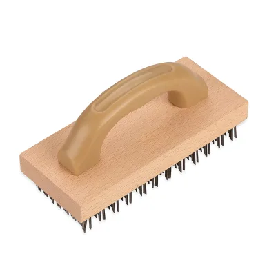 Ergonomic Steel Butcher Block Scratch Brush Horse Stable Floor Cleaning Brush