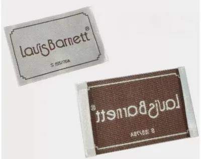 Custom Woven Clothing Labels Soft Fabric Care Labels for Garments Apparel with Size & Logo