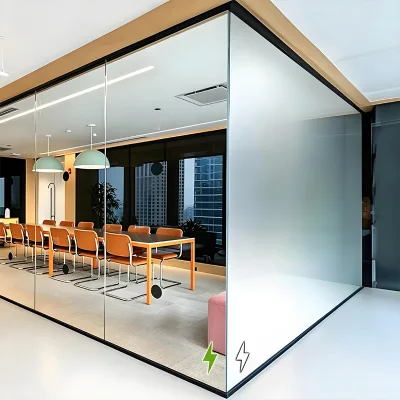Smart Tint Glass Partition Hotel Frosted Translucent Screen Custom Dimension Factory Supply Flexible Layout Manufacturer Price