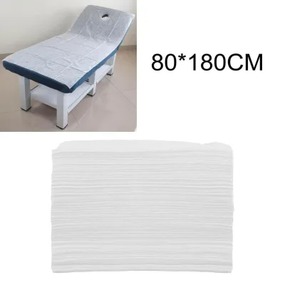 Disposable Bed Sheet 80x180cm Non Woven Fabric Soft Massage Bed Cover for Salon SPA Hotel Stretcher Elderly Care Travel