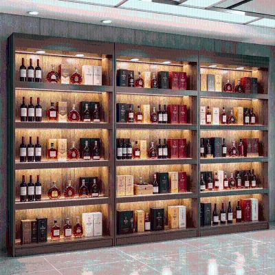 Wooden Retail Display Shelving System Store Fixture for Convenience Store Shop