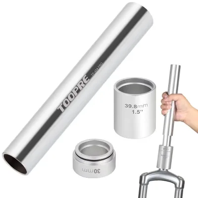 TOOPRE Silver Bottom File Installation Tool Kit Bike Bottom Gear and Bicycle Front Fork Installer