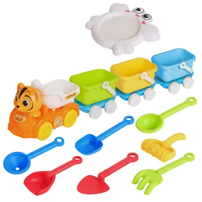 Customized Colorful Plastic Cute Cartoon Design Summer Children's Beach Play Toys Interactive Baby Toys