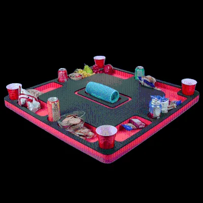 Customized Water Entertainment Game Table Floating Tray Pool Frame Table Serving Tray bar