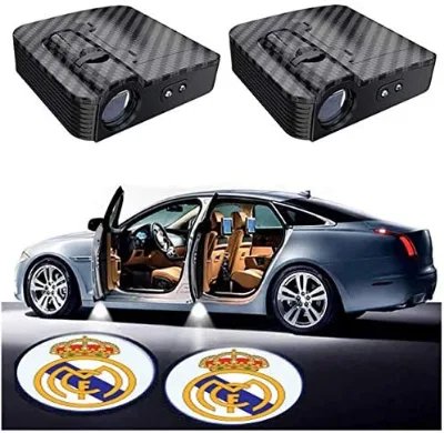 Car Door Light Projector Paste Wireless Premium Ghost Shadow Led Light Hole-less Lamp Easy Install Welcome HD Projector