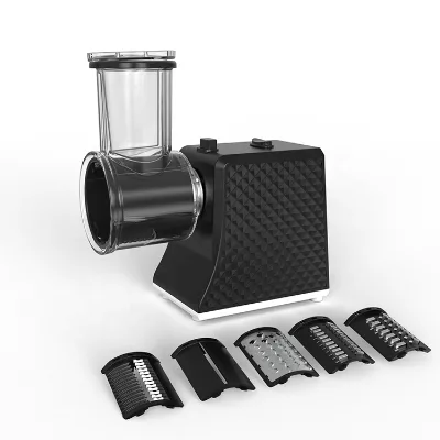 Electric Cheese Grater Slicer Shredder with 5 Blades Salad Shooter Automatic Vegetable Slicer for Cheeses Fruits Vegetables