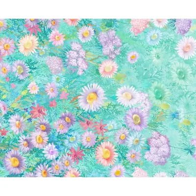 Single Side Floral Printed Border Woven Satin Stretch Custom Digital Printing Chiffon Fabric Girls Clothing