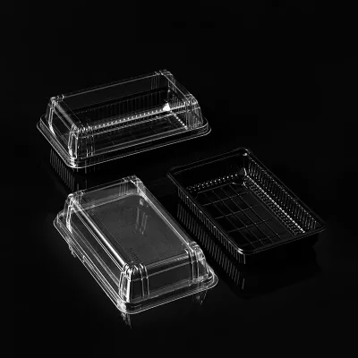 Low-Cost High-Quality Cake Box Salad Packaging Food Grade Recyclable Bops Clear Containers Commercial-Grade Box for Bakeries