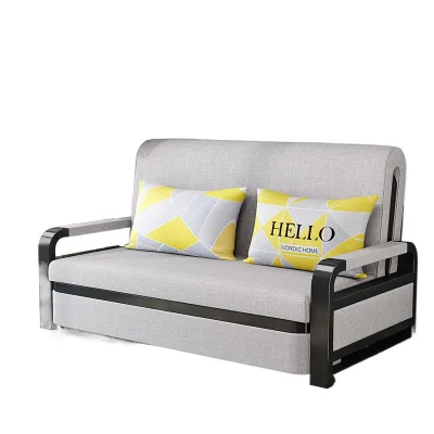 Modern Multi-Functional Extendable Folding Sofa Bed Internet-Famous Detachable Washable Features Upholstered Fabric for Living