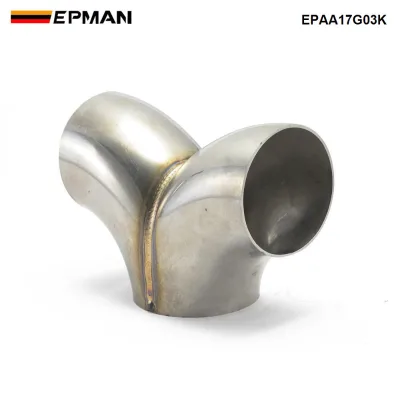 EPMAN Universal Welding Exhaust Pipe Precision Y-Pipe Structure Customizable Welding for Racing Cars,Trucks EPAA17G03K