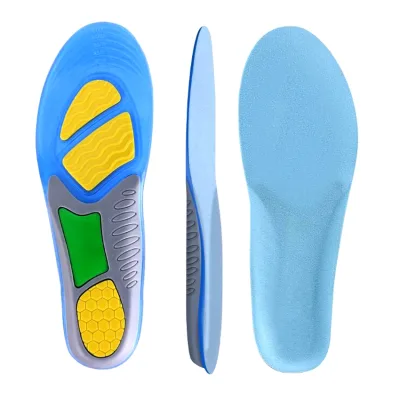 Silicone Gel Insoles Orthopedic Massaging Shoe Inserts Sports Shock Absorption Shoe Pad Comfortable for Men Women Shoes Insole