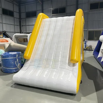 Customize Size Inflatable Water Slide Amusement Park Water Float Slide with Ladders Triangle Water Slide for Pool and Sea