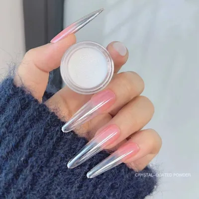 0.3g/Jar High Gloss Mirror Chrome Moonlight PearlNail Powder UItra-Bright Versatile Aurora MirrorEffect Pigment Nail Dust
