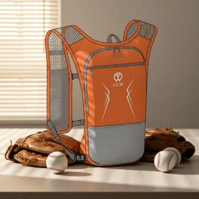 Custom Marathon Breathable Quick-Drying Nylon Fabric Reflective Vest with Sports Backpack and Outdoor Storage Bag