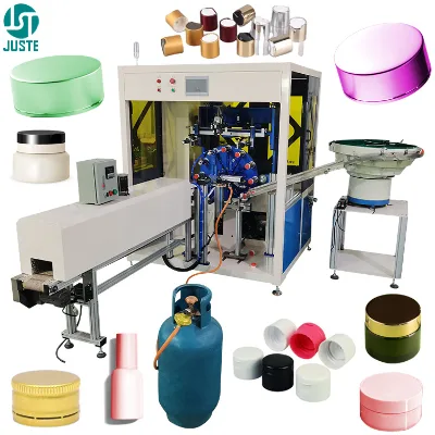 Conical Screen Printer Fully Auto 20X30 Automatic Big Table Silk Turntable Circular Automatique Screen Printing Machine for Caps