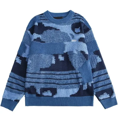 DiZNEW Winter Warm Knit Casual Plus Size Sweater Neutral Boyfriend Sweater