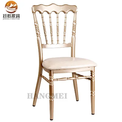 Factory Hotel Furniture Wholesale High Light Gold Castle Chateau Chair Versailles Chiavari Chair