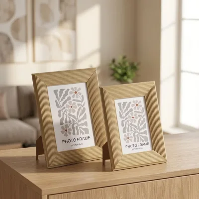 Ins Style Bestselling PS Photo Frame Eco-Friendly Waterproof Double Sided Minimalist Nordic Multiple Sizes for Desktop Display