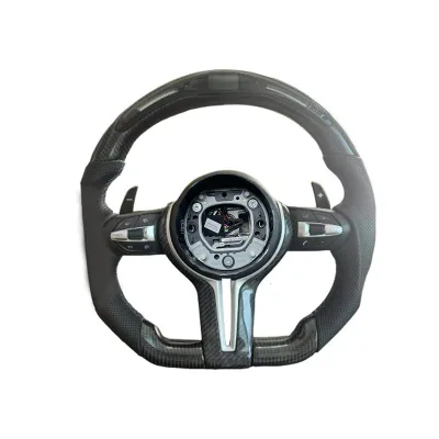 For BMW Custom Carbon Fiber Steering Wheel With Quick Release Mechanism and Deep Dish Design Car Steering Wheel