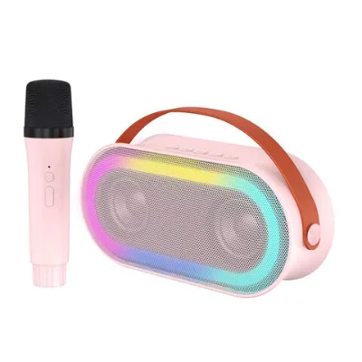 Home Singing Party Speaker Box Outdoor Karaoke Machine Portable Karaoke Speaker with Wireless Microphones