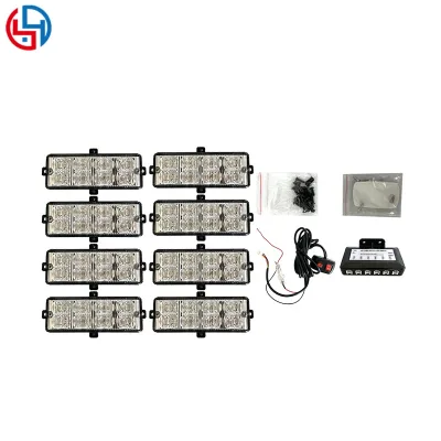 YUANHAO Big Power Red Blue Ambulance Blinker Light Wired Remote Control Led Strobe Light One for 8 Led Lights for Motorcycle