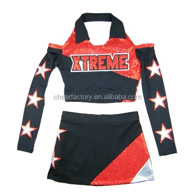 Newest Unique Design Super Comfort Girl's Customization Cheerleading Uniforms with High Quality