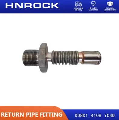 HNROCK New Oil Return Pipe Joint D08D1 4108 YC4D Original Yuchai Engine Cylinder Block Bellows Connector